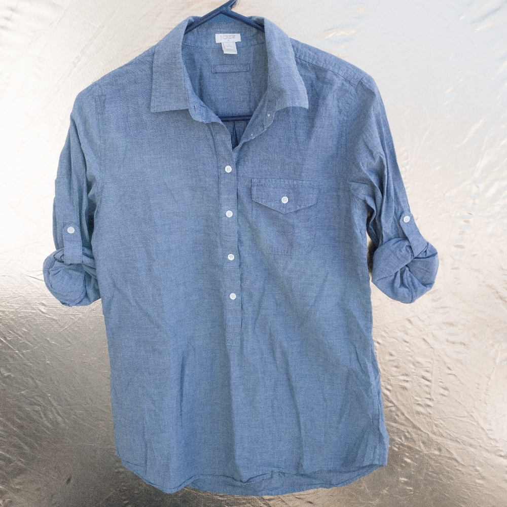 J. Crew Chambray Tunic in size SP, gently used